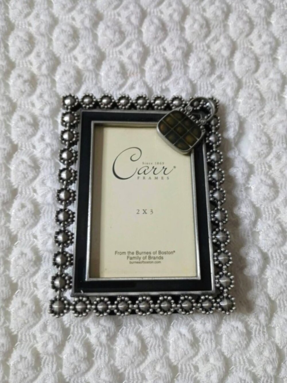 Carr Frames Photo Frame Pewter Finish 2x3"